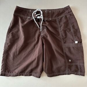 Boys California cover brown swim trunks